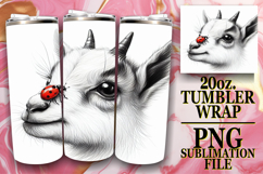 Sweet Sublimation 20oz tumbler wrap, Cute Animals Product Image 1
