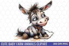Cute Baby Farm Animals Clipart Product Image 1