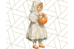 Vintage Halloween PNG Clipart, 1950s Retro Graphics Clip Art Product Image 5