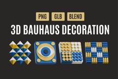 Modern Bauhaus 3D Geometry Pack 05 Product Image 1