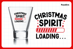 Funny Christmas Shot Glass Quote SVG | Christmas Spirit Product Image 3