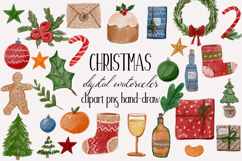 Christmas clipart hand drawn png Product Image 1