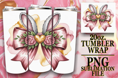 Serene Days 20oz tumbler wrap, Easter Bow Product Image 1