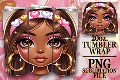 Wholesome joy 20oz tumbler wrap, Love Girl Product Image 1