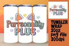 ELEGANT 20oz Tumbler Design for Personal Use , Cat Quote Product Image 1