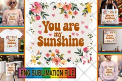 BRIGHT PNG Sublimation Magic, Flower Quote Product Image 1