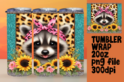 LIVELY 20oz Tumbler Wrap Design , Cute Animals Product Image 1