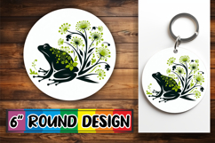 Joyful Round Keychain Magic, Flower Animals Product Image 1