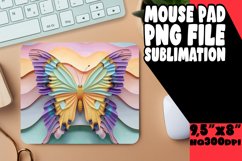 Vibrant Springtime Butterfly Delight 3D Mouse Pad Product Image 1