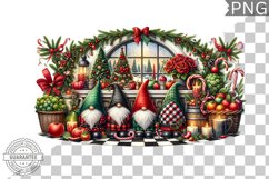 Christmas Gnome Sublimation - Clipart PNG Design Product Image 1