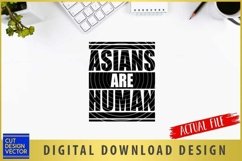 Asians Are Human SVG Product Image 1
