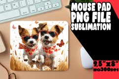 Adventure Seeker Dog Mouse Pad Sublimation Product Image 1