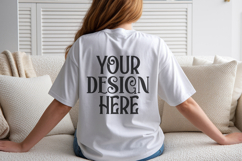 White Comfort Colors C1717 Shirt Mockup, CC 1717 T-shirt C Product Image 1