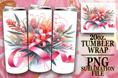 Joyful Inspirations 20oz tumbler wrap, Flowers Product Image 1
