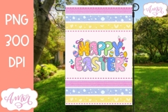 Happy Easter Garden Flag sublimation PNG Product Image 1