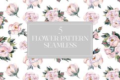 Floral pattern seamless watercolor Product Image 1