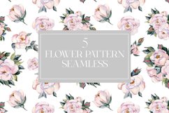 Floral pattern seamless watercolor Product Image 1