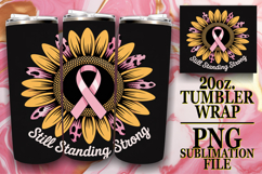 Gentle Moments 20oz tumbler wrap, Breast Cancer Product Image 1