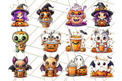 Monster Café Halloween PNG Clipart, Coffee Holiday Clip Art Product Image 7
