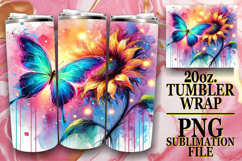 GIFT OF RADIANCE 20oz TUMBLER WRAP, Butterfly Product Image 1