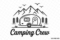 Camping Crew svg Design | Svg Files for Cricut Product Image 1