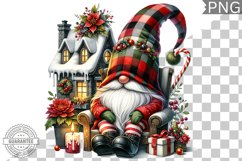 Christmas Gnome Sublimation - Clipart PNG Design Product Image 1