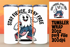 20oz Tumbler Artwork for Sublimation , Funny Ghost Product Image 1