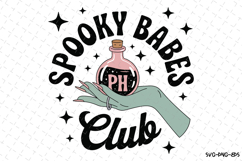 Spooky Babes Club Svg | Halloween Svg | Svg Cut Files Product Image 1