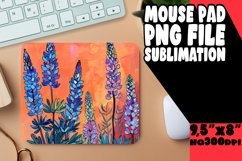 Bright Flower Mouse Pad Sublimation PNG Product Image 1