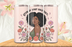 Black Girl Magic Black Woman Positive mind 20oz Tumbler wrap Product Image 1