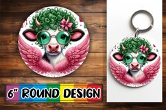 Radiant Ornaments Circle Sublimation PNG, Valentines Product Image 1