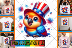Charming TOTE BAG Art PNG, USA Animals Product Image 1