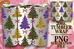 Joyful Spirits 20oz tumbler wrap, Christmas Product Image 1