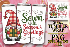 Bright Days 20oz tumbler wrap, Holiday Gnome Product Image 1