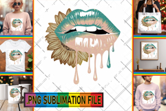 Cheerful PNG TSHIRT Magic, Dripping Lips Product Image 1