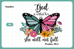 Christian Quote Sublimation - Faith Saying | God Is Within Product Image 3