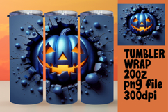STYLISH 20oz Tumbler Wrap Design , 3D Pumpkin Product Image 1