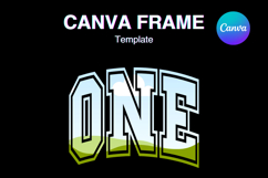 ONE Canva Frame Number Varsity Family Sport Shirt Design_101 Product Image 1