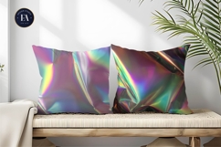 Holographic Foil Iridescent Rainbow Digital Paper Product Image 2