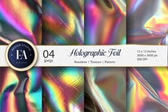 Iridescent Rainbow Foil Texture Seamless Digital Paper Product Image 1
