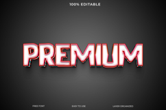 Editable 3D Text Effect PREMIUM in Red and White Product Image 1
