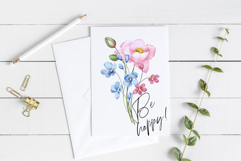 Watercolor flowers clipart bouquet of PNG. Product Image 5