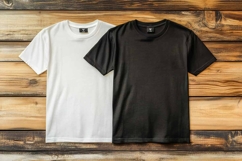 Black and White T-Shirt Mockup | Gildan T-shirts Product Image 1