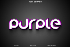 Modern Purple Text Design for Branding or Graphics Product Image 1