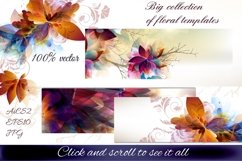 A collection of floral templates Product Image 3