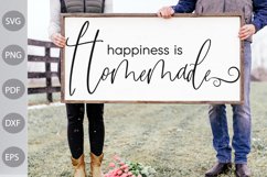 Happiness Is Homemade SVG- Farmhouse Sign SVG Design Product Image 1