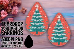 Bright Teardrop Earrings Artwork PNG , Holiday Product Image 1