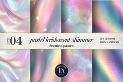 Holographic Pastel Digital Paper, Iridescent Texture Product Image 1