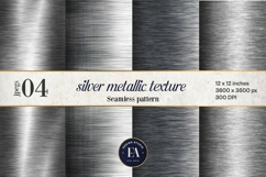 Silver Metallic Texture |Brushed Metal Background Product Image 1