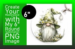 Enchanting Gnome Round Ornament Sublimation Product Image 1